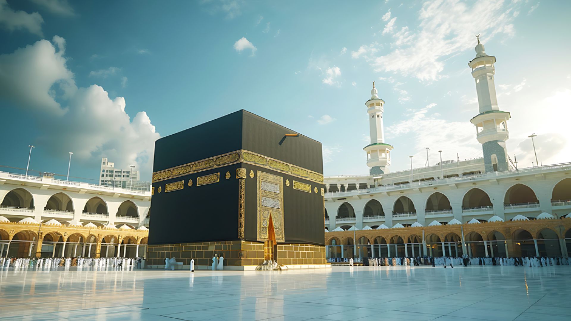 Pemandangan Ka'bah untuk perjalanan umroh mandiri